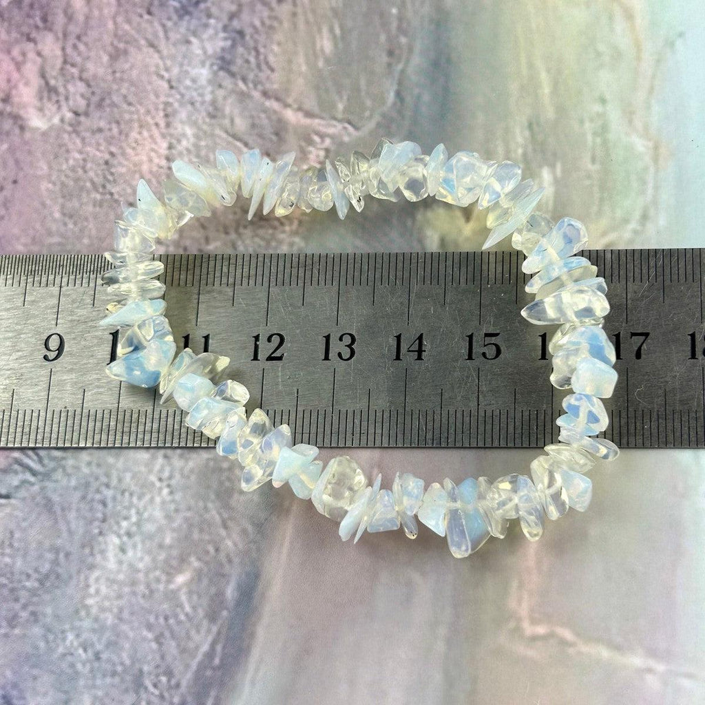 Opalite Elastic Bead Bracelet