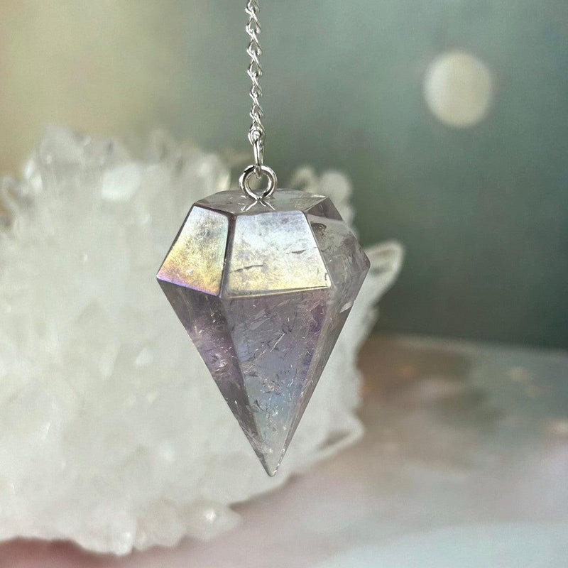 Amethyst Rainbow Pendulum