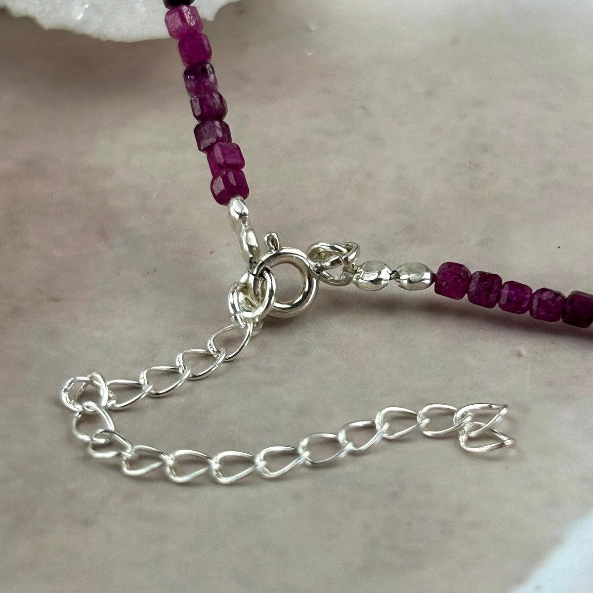 Ruby Beaded Necklace