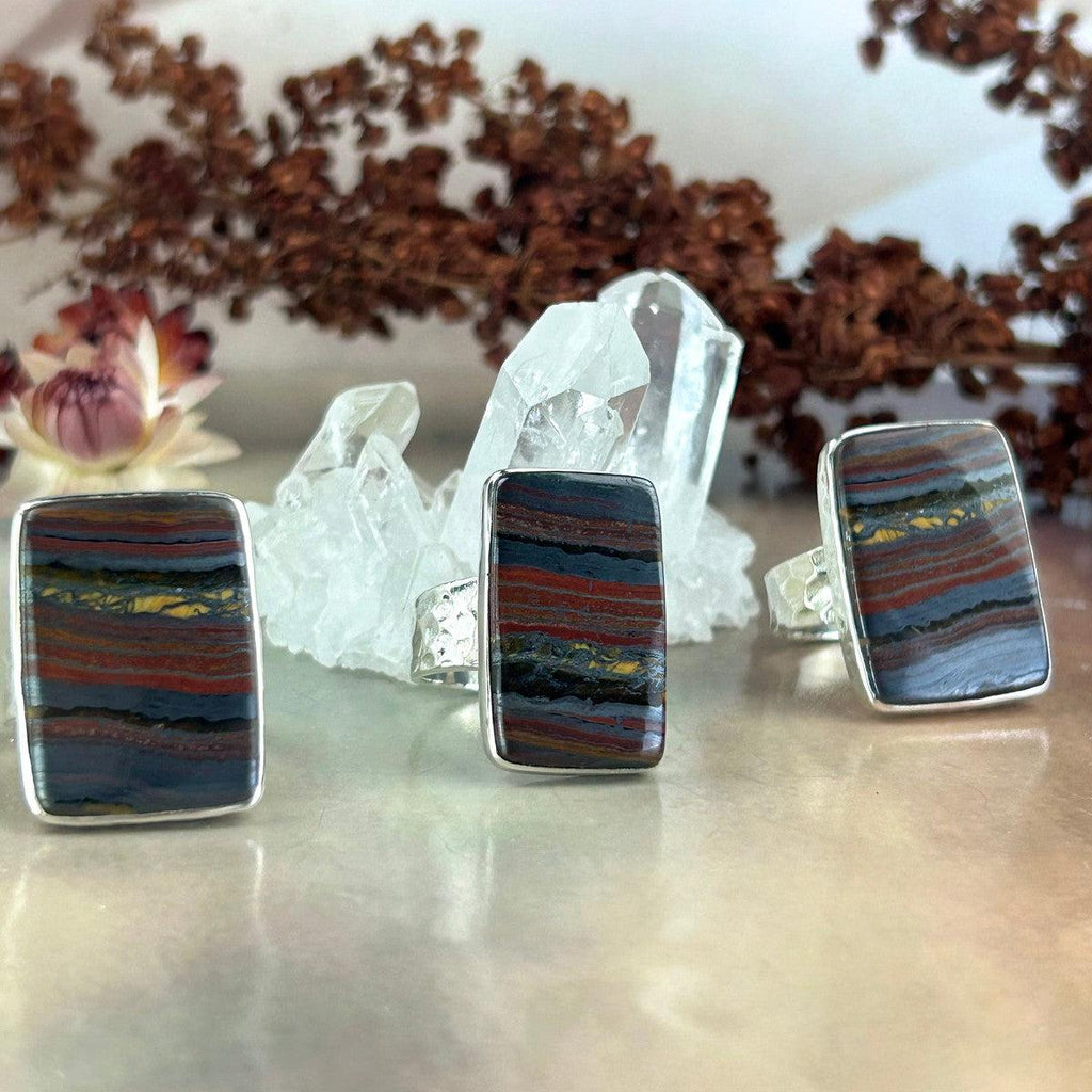 Rectangle Crystal Unisex Ring