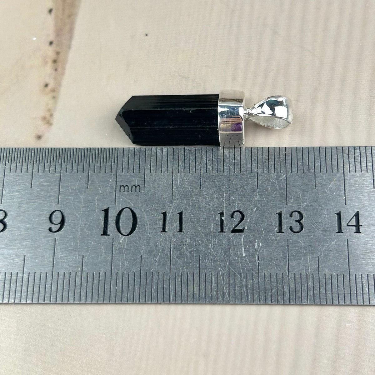 Black Tourmaline Shard Pendant