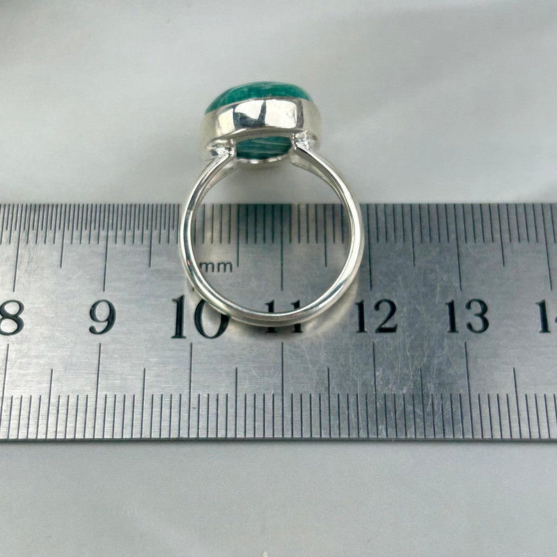 Amazonite Long Oval Ring