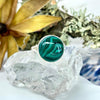 Malachite Round Dome Ring