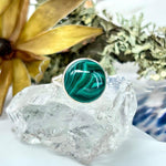 Malachite Crystal Dome Ring