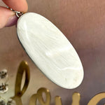 Scolecite Elongated Oval Large Pendant