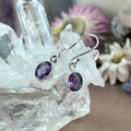 Amethyst Delicate Hook Earrings