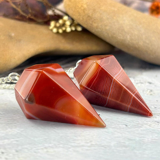 Banded Carnelian Pendulum