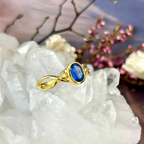 Kyanite Crystal Gold Jewellery