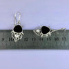 Black Onyx & Pearl Filigree Drop Earrings