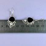 Black Onyx And Pearl Earrings