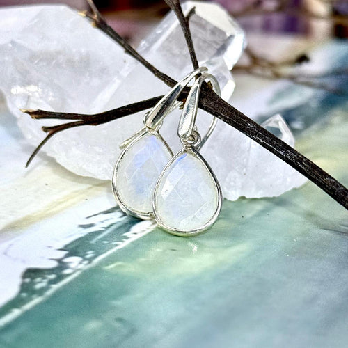 Amber Pear Drop Earrings