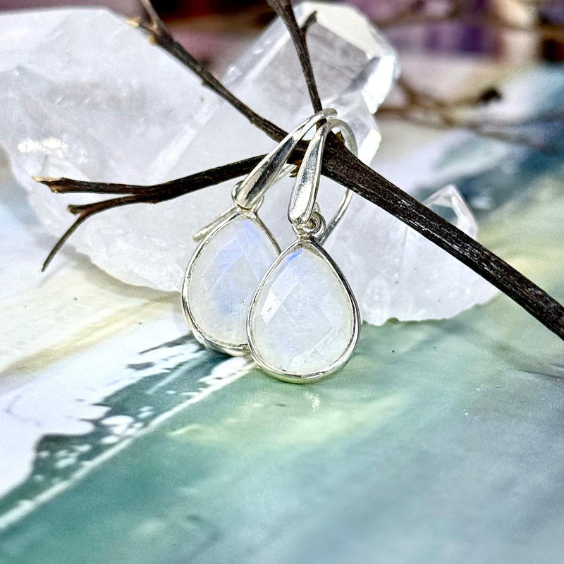 Amber Pear Drop Earrings