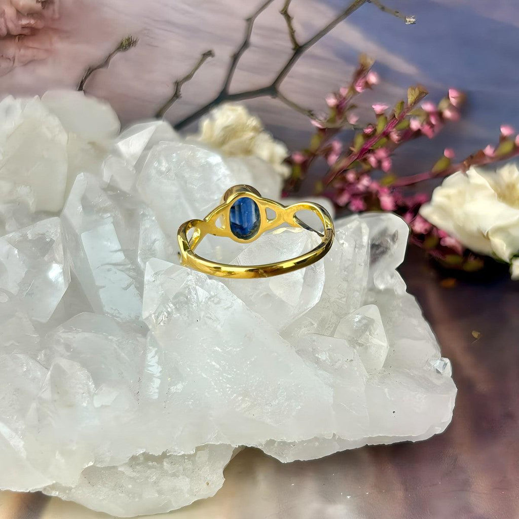 Blue Kyanite Stone Ring