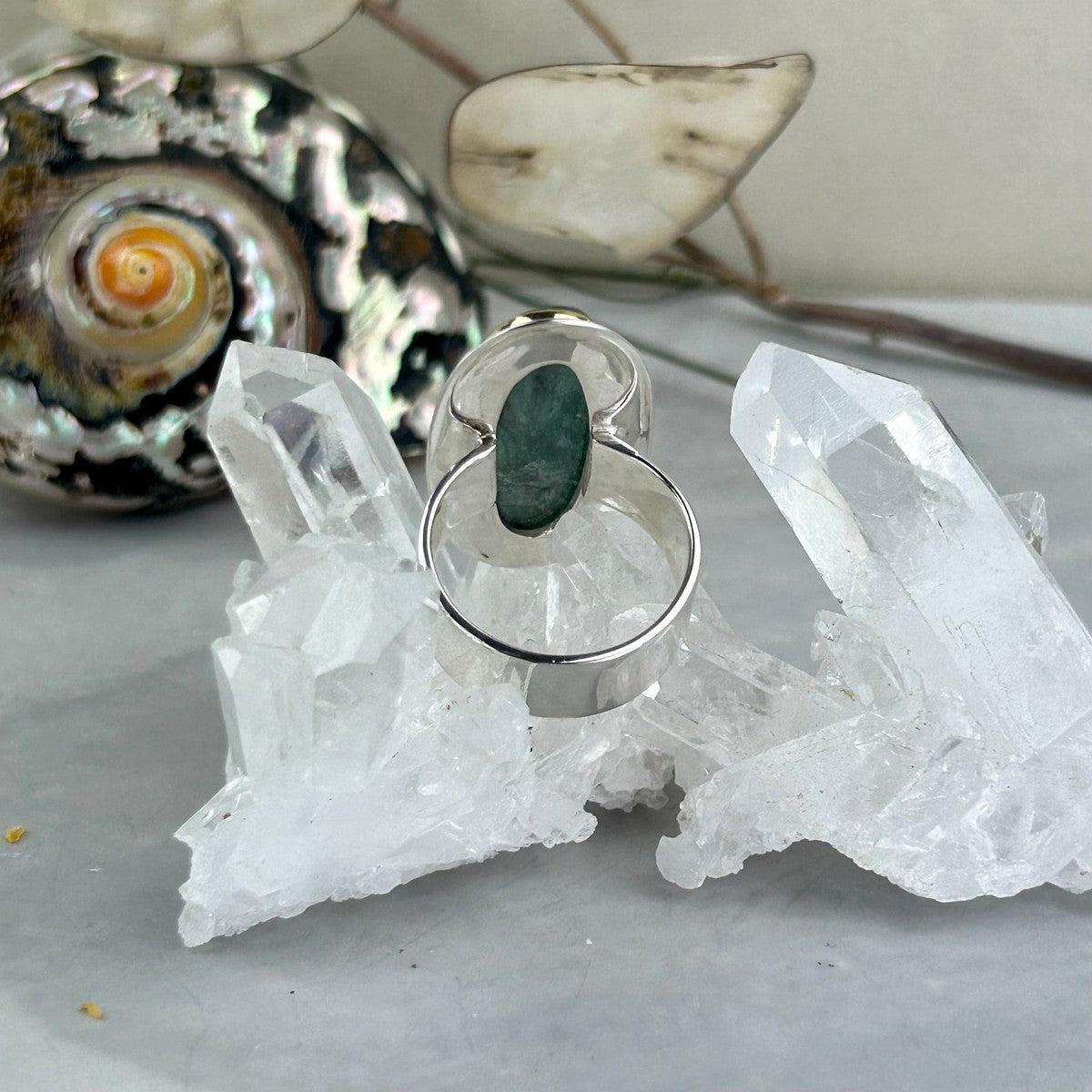 Sterling Silver Band Kyanite Ring