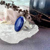 Indigo And Gold Crystal Ring