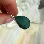 Unpolished Crystal Teardrop Pendant