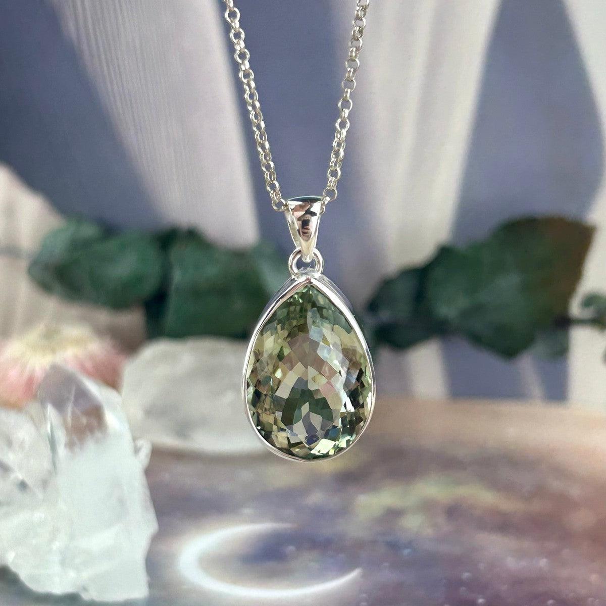 Green Amethyst Pendant