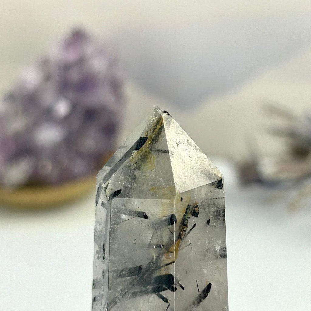 Tourmalated Quartz Crystal Points
