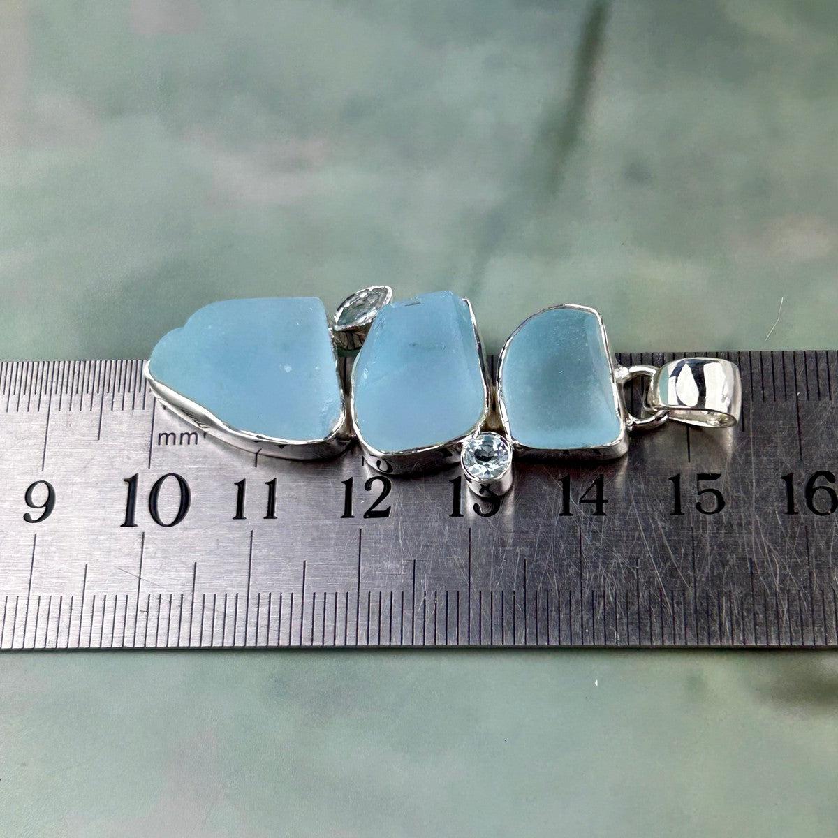 Pastel Blue Crystal Pendant