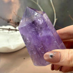 Purple And Yellow Crystal Tower