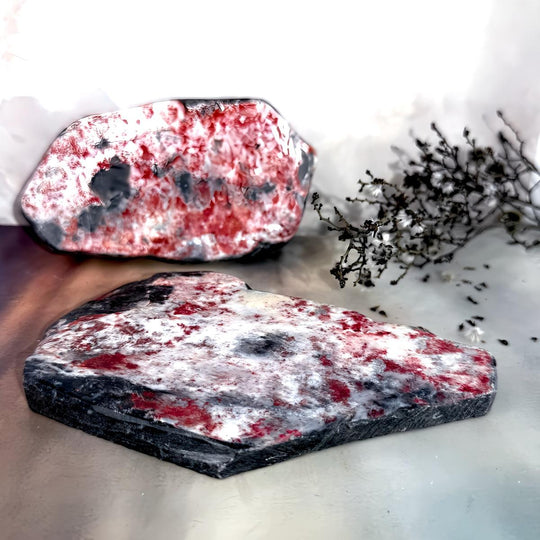 Cinnabarite Crystal Slices