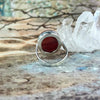 Red Stone Sterling Silver Ring