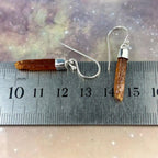 Rare Crystal Sterling Silver Earrings