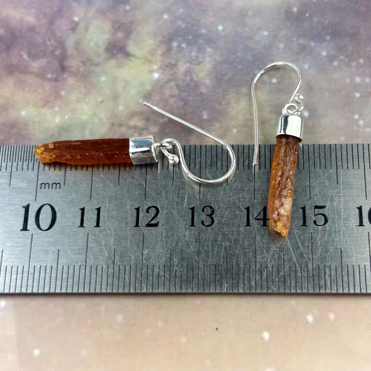 Rare Crystal Sterling Silver Earrings