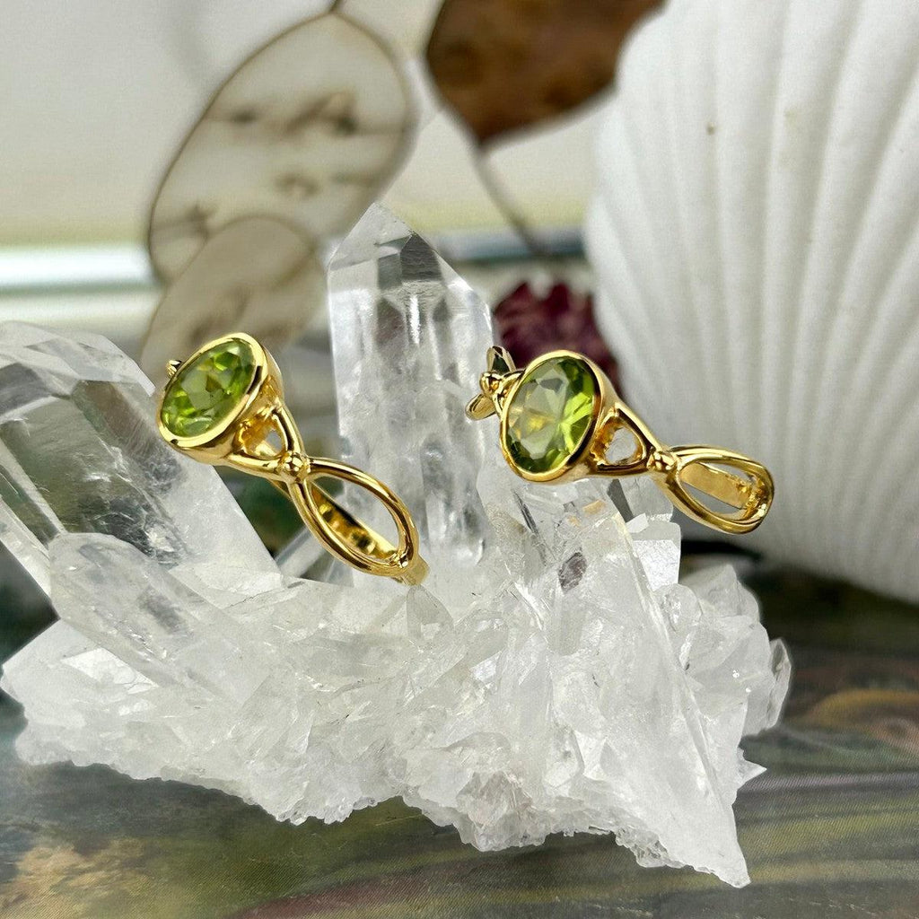 Green Gemstone Gold Ring