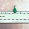 Chrysoprase Elongated Teardrop Pendant