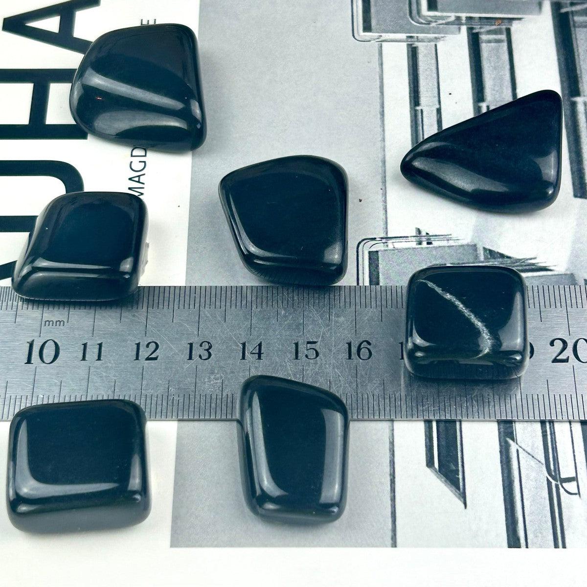 Polished Black Jade Stone