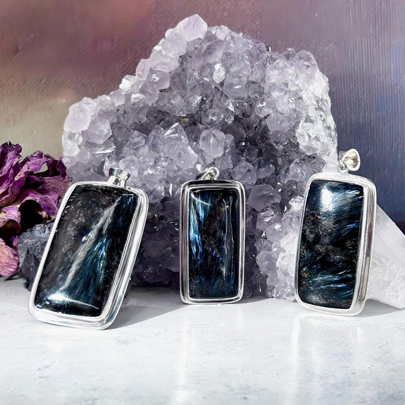 Nuummite Crystal Pendant