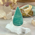 Large Green Crystal Ring