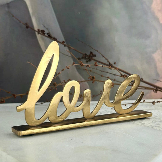 Gold Love Decor Sign