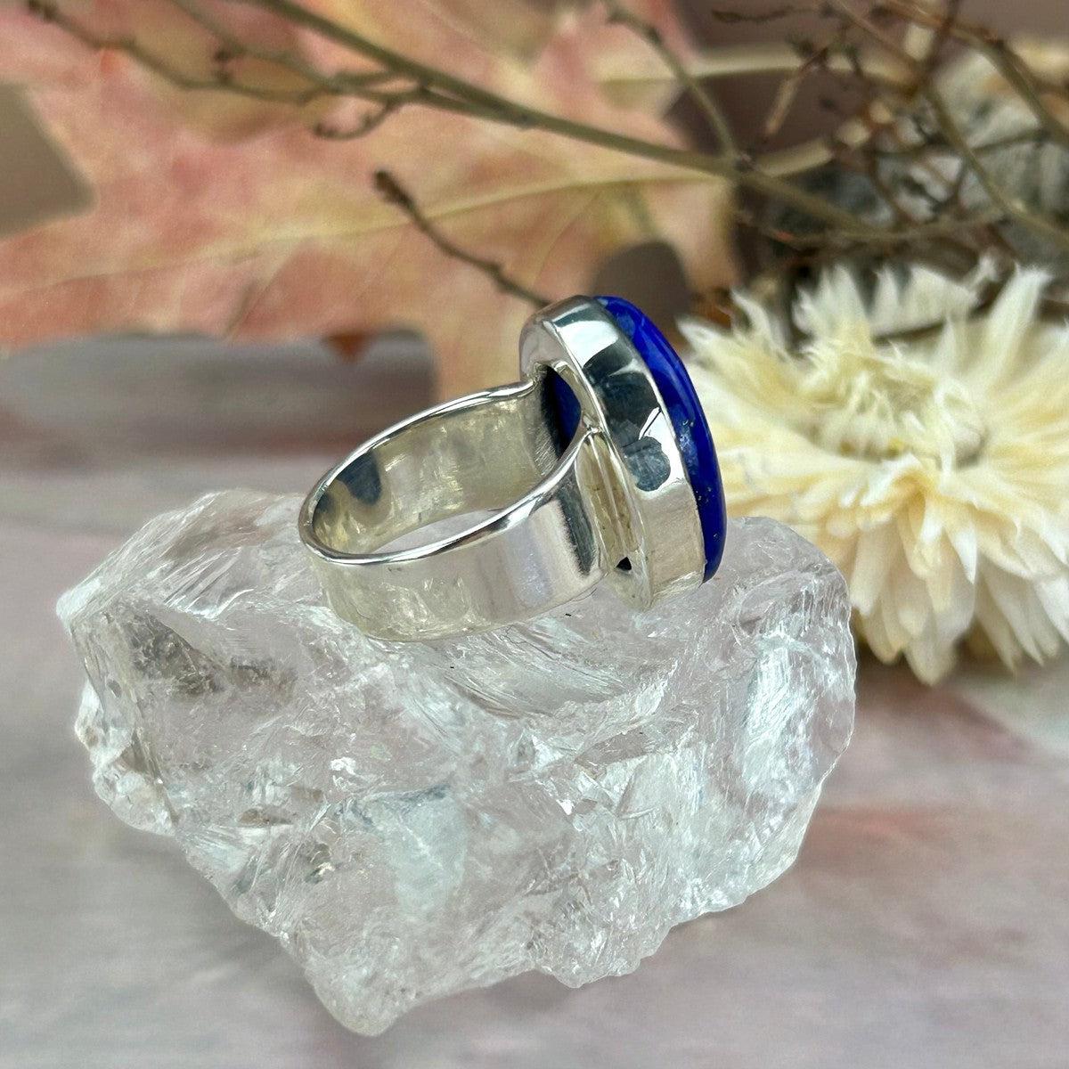 Wide Band Stone Ring