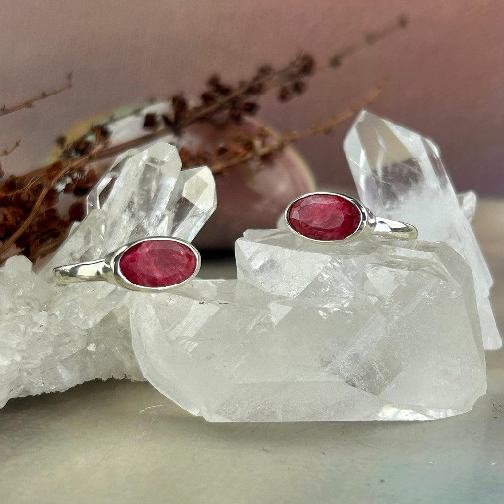 Ruby Sterling Silver Ring