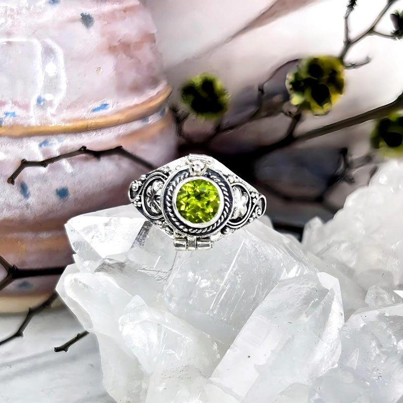 Peridot Poison Ring