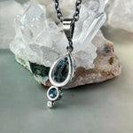 Ornate Blue Topaz Necklace