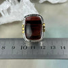 Unique Red Tiger's Eye Ring