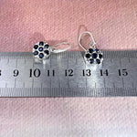Gemstone Flower Earrings