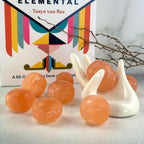 Peach Selenite Tumble Stone