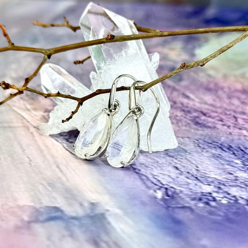 Sterling Silver Moonstone Earrings