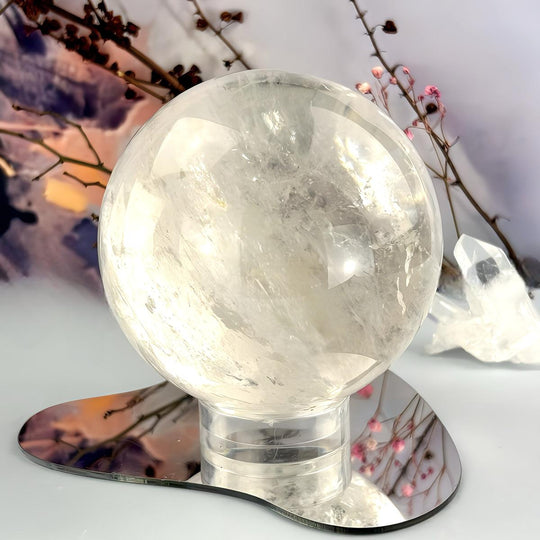 Clear Quartz Crystal Ball 8cm