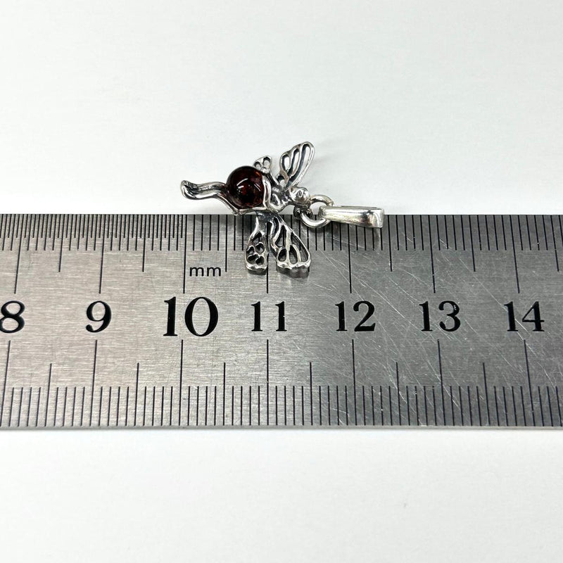 Baltic Cognac Amber Fairy Pendant