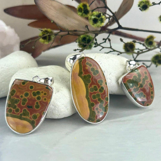 Ocean Jasper Assorted Shape Pendants