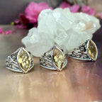 Ornate Design Citrine Ring