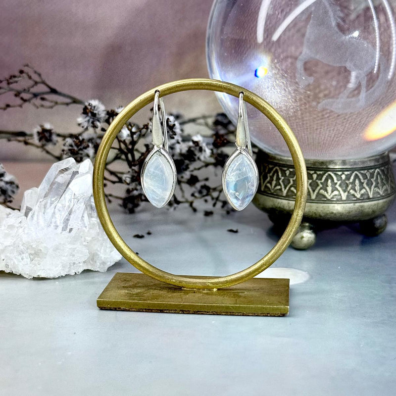 Marquise Moonstone Earrings