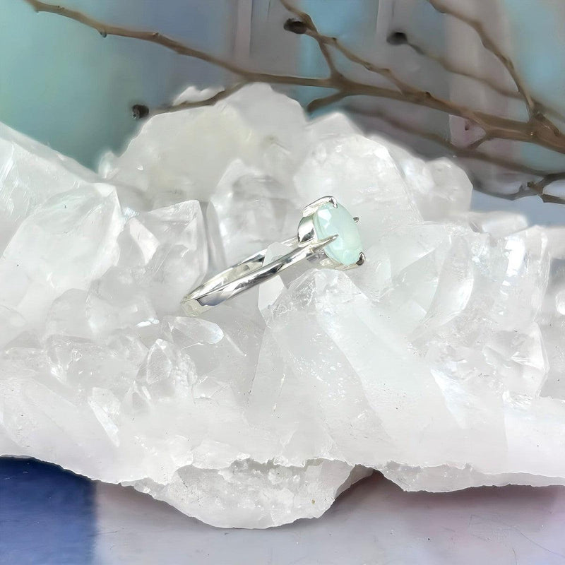 Pale Green Crystal Ring