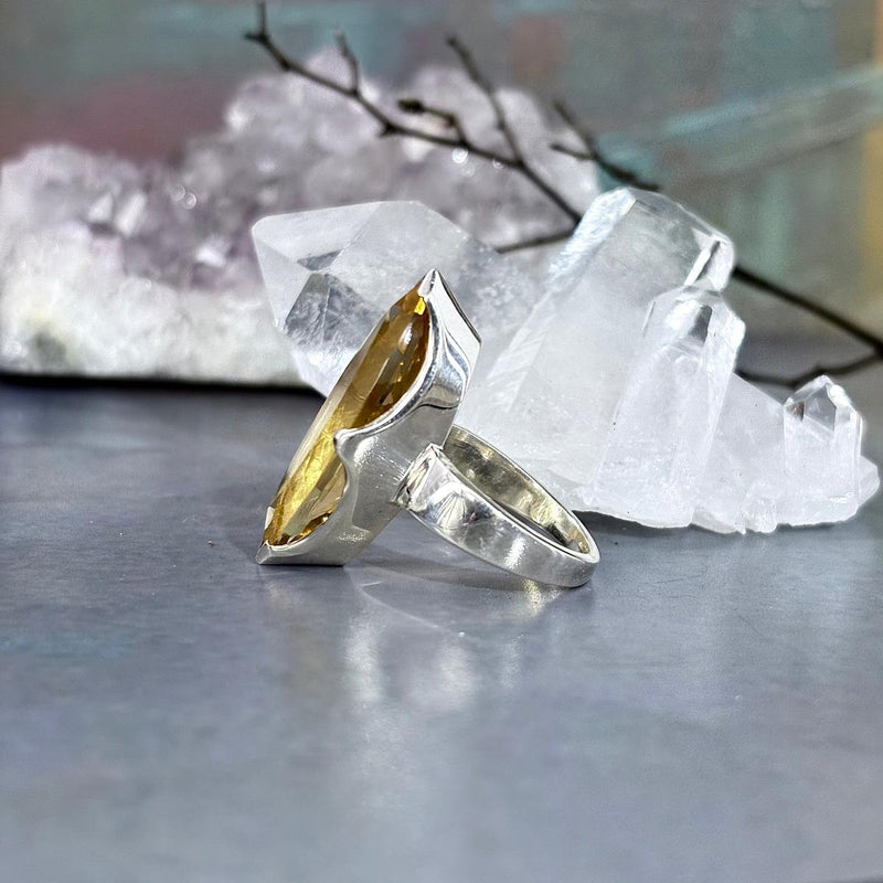 Citrine Large Women's Ring