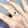 Nautilus Shell & Baltic Amber Crescent Moon Ring